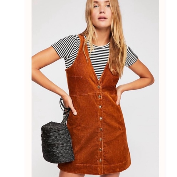 Free People Dresses & Skirts - Free People Rolling Thunder Corduroy Dress